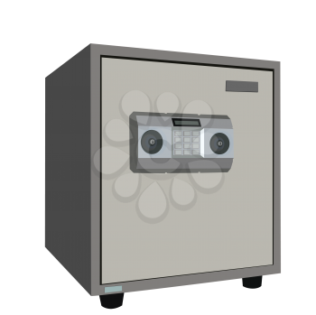 Royalty Free Clipart Image of a Safe