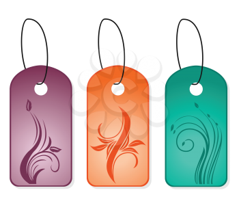 Royalty Free Clipart Image of Bookmark Designs