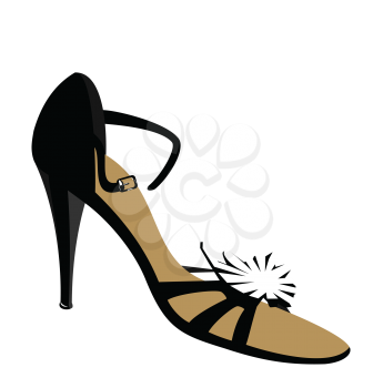 Royalty Free Clipart Image of a Woman's Shoe