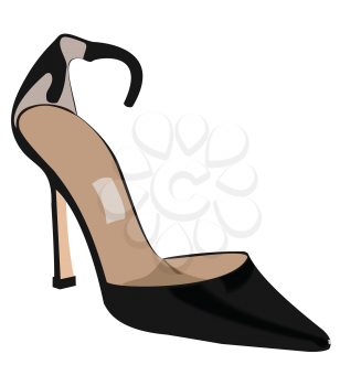 Royalty Free Clipart Image of a Woman's Shoe