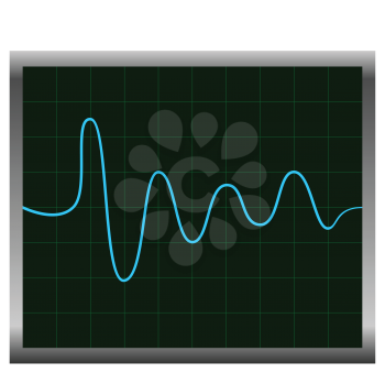Royalty Free Clipart Image of a Normal ECG (Electronic Cardiogram)