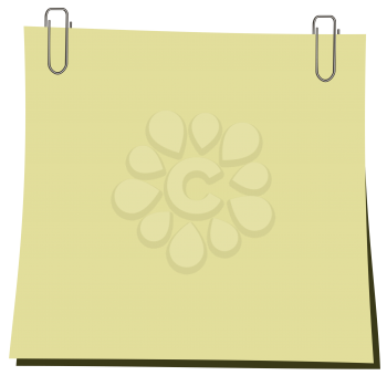 Royalty Free Clipart Image of a Note