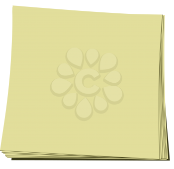 Royalty Free Clipart Image of a Note