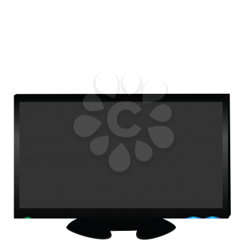 Royalty Free Clipart Image of an LCD TV