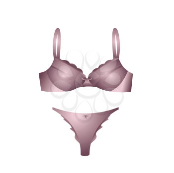 Royalty Free Clipart Image of a Woman's Lingerie 