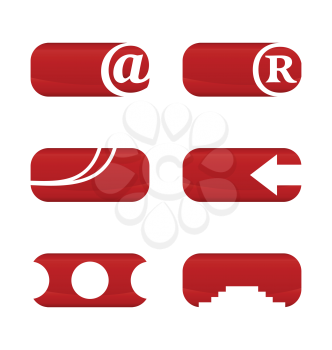 Royalty Free Clipart Image of a Set of Web Elements