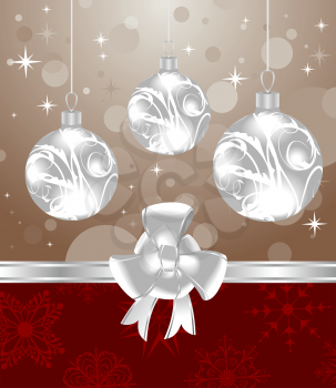 Illustration Christmas  background for design packing - vector