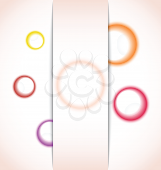 Illustration abstract background with multicolor bubble - vector