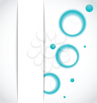Illustration abstract background with blue circle - vector