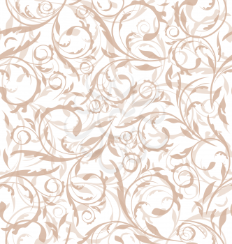 Illustration excellent seamless floral background, pattern for continuous replicate - vector