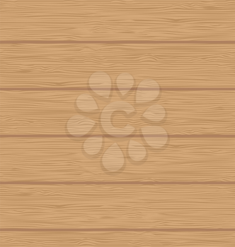 Illustration brown wooden texture, plank background - vector