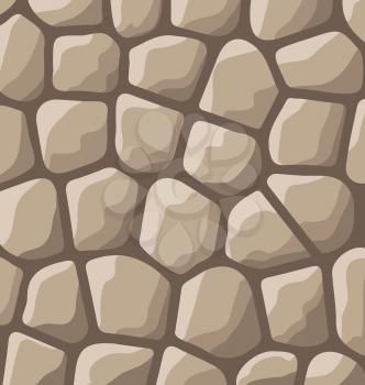 Illustration texture of stones in brown colors - vector