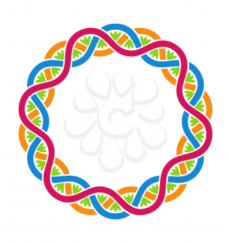 Illustration Abstract Celtic Weaving, Round Framework - Vector