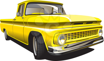 Royalty Free Clipart Image of a Pickup