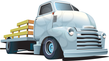 Royalty Free Clipart Image of a Farm Truck