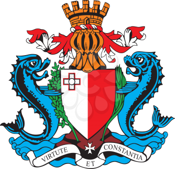 vectorial image of coat of arms of Malta
