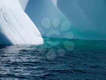 Royalty Free Photo of an Atlantic Ocean Iceberg