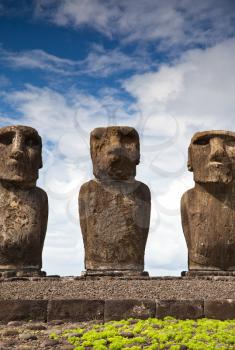 Royalty Free Photo of Easter Island Statues