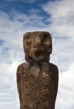 Royalty Free Clipart Image of an Easter Island Statue