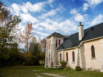 Royalty Free Photo of an Old Church in Ontario
