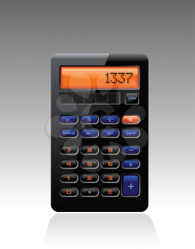 Royalty Free Clipart Image of an Accounting Calculator