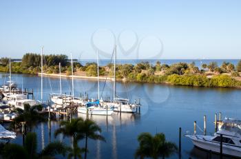  Yachts Anchored In Harbor
