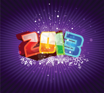 Royalty Free Clipart Image of a 2013 Calendar Background