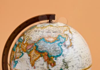 Royalty Free Photo of a Globe Showing China and Asia