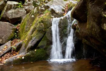 Royalty Free Photo of a Small Waterfall