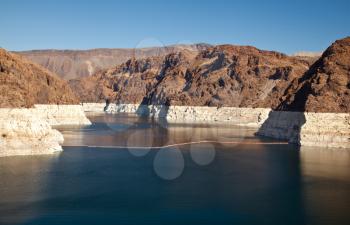 Royalty Free Photo of the Colorado River and Lake Mead