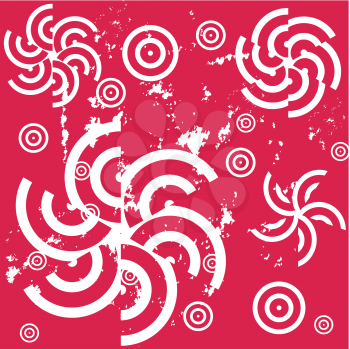 Royalty Free Clipart Image of a Pinwheel Background