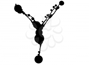 symbol Y - Hand drawn vector abc