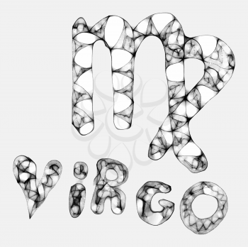 Royalty Free Clipart Image of a Symbol for Virgo