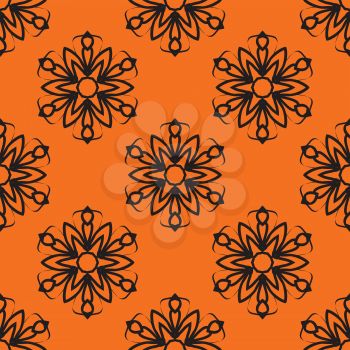 Seamless elegant Ornamental stylized flower pattern for your design wallpapers.