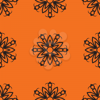Endless Seamless elegant Ornamental stylized flower pattern for your design wallpapers.