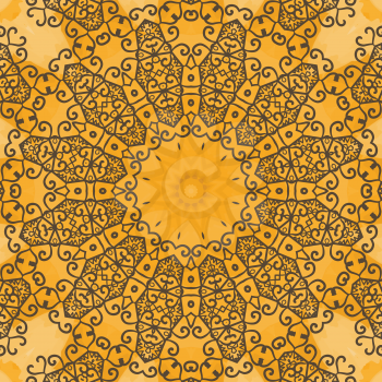 Yoga Ornament, kaleidoscopic floral pattern, mandala yantra. Seamless ornament lace.Oriental vector pattern. Islamic,Arabic, Indian, Turkish, Pakistan, Chinese, Asian, Moroccan, Ottoman motifs.