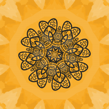 Yoga Print. Ornament, kaleidoscopic floral  yantra. Indian Art. Seamless ornament lace. Oriental vector pattern. Islamic,Arabic, Indian, Turkish, Pakistan, Chinese, Asian, Moroccan, Ottoman motifs. Ma