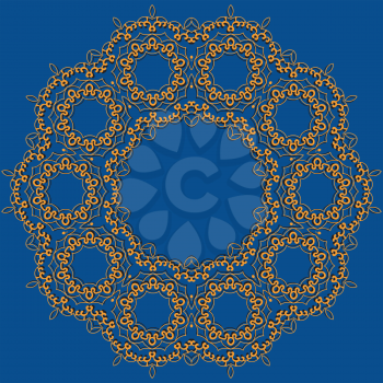 Abstract vector circle floral ornamental border mandala inspired artwork frame. Retro Ornate Mandala based design  for greeting card, Brochure, Card or Invitation with Islamic, Arabic, Indian, Ottoman