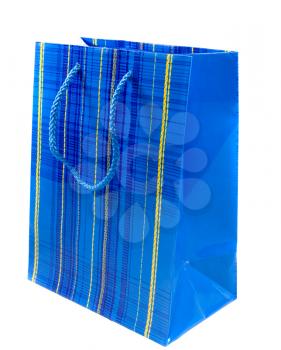 Royalty Free Photo of a Blue Gift Bag