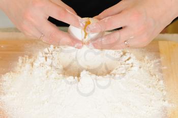 Royalty Free Photo of a Woman Baking