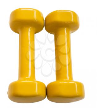 dumbbells, simulator for occupation by sport(clipping path included)