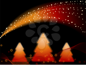 Royalty Free Clipart Image of  a Christmas Background