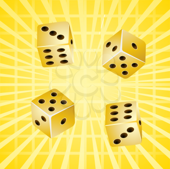Royalty Free Clipart Image of a Background of Dice