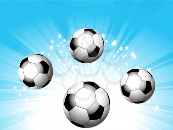 Royalty Free Clipart Image of a Soccer Background