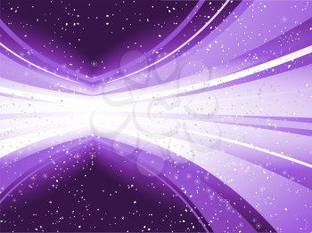 Royalty Free Clipart Image of a Purple Light Exploding Background