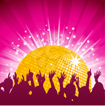 Royalty Free Clipart Image of a Party Background
