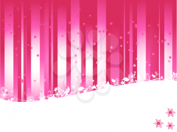 Royalty Free Clipart Image of a Pink Striped Background