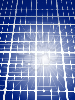 Royalty Free Clipart Image of a Solar Panel Background