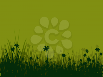 Royalty Free Clipart Image of a Meadow Background