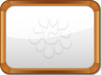 Royalty Free Clipart Image of a Whiteboard 